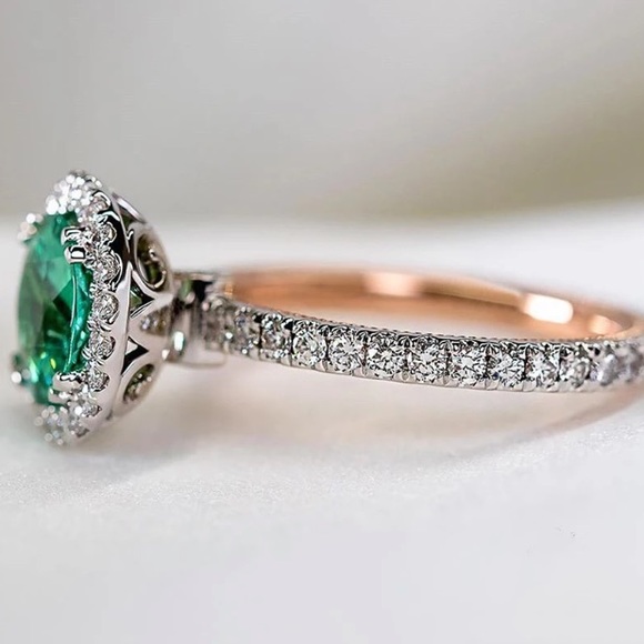 18K rose gold plated ring - Picture 3 of 4